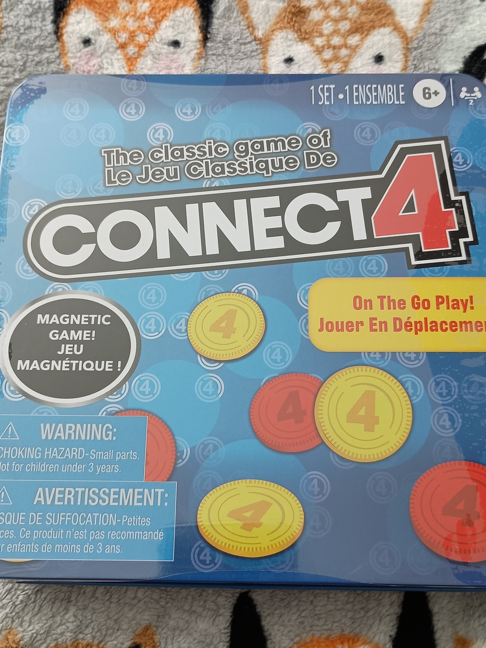 New The Classic Game Of Connect4 Magnetic On The Go In A Travel Tin Ages 6+